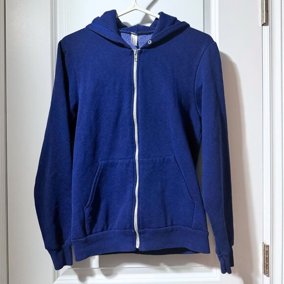 American Apparel Zip-Up Sweater – Navy Blue – Size Small | Excellent Condition - Picture 1 of 4